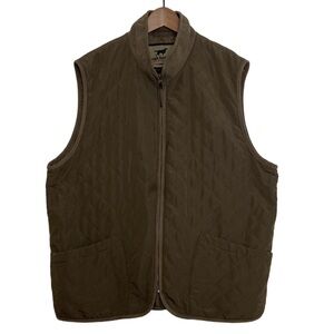 Irish Setter Vest Mens XL Brown Quilted Faux Suede Workwear Red Wing Shoes